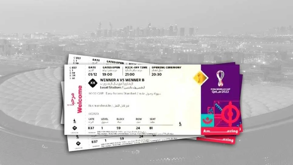 Nhiều người săn lùng vé xem vòng chung kết World Cup 2022 (bản cứng) để đầu tư, chờ tăng giá