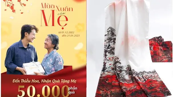 Gửi yêu thương ấm áp từ khăn choàng cổ Thiều Hoa