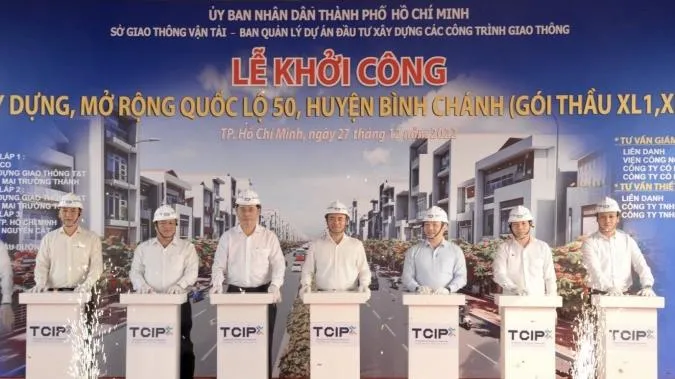 TPHCM: Khởi công mở rộng Quốc lộ 50 với số vốn gần 1.500 tỷ đồng