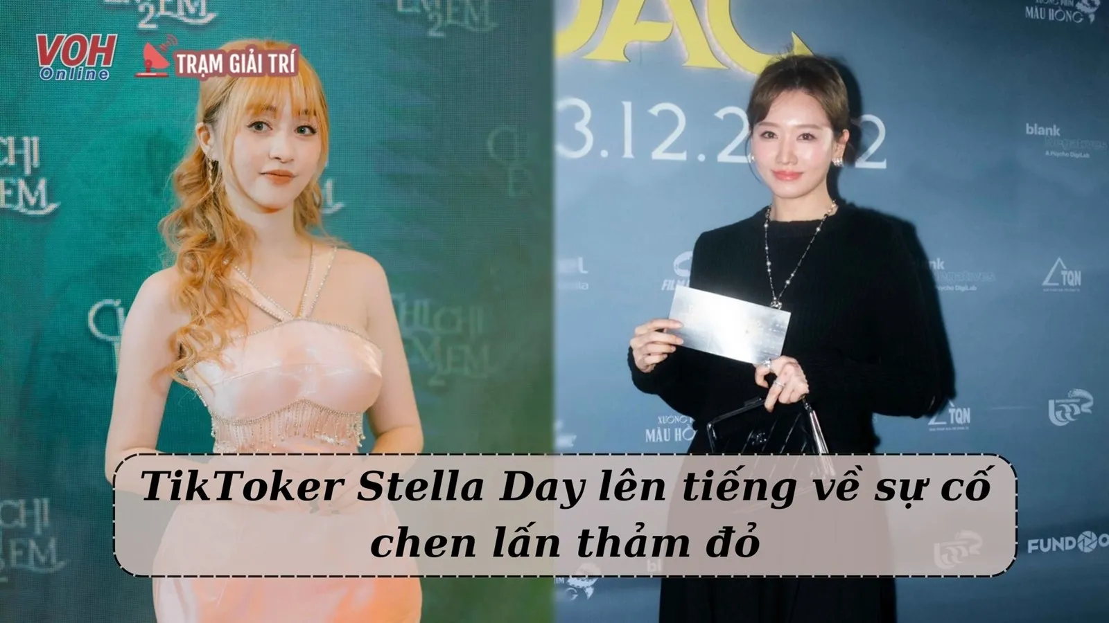 Bị cho chen lấn với Hari Won trên thảm đỏ, Tiktoker Stella Day lên tiếng phân trần