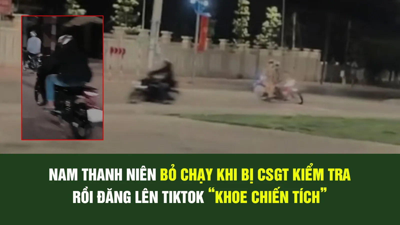 Khoe ‘chiến tích’ bỏ chạy khi CSGT kiểm tra, nam thanh niên bị công an mời lên làm việc