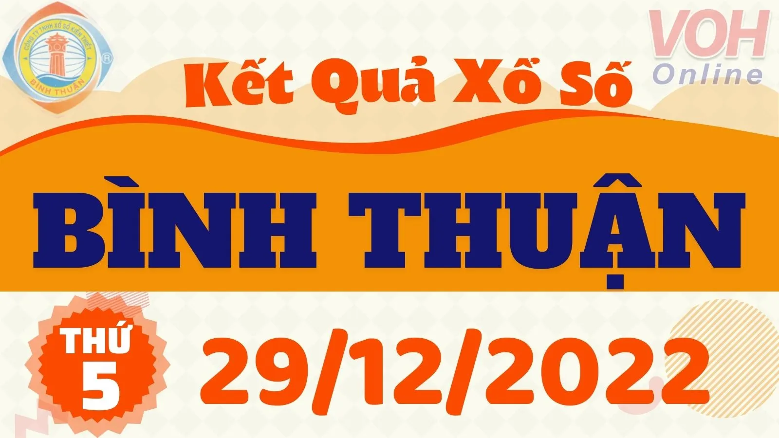 XSBTH 29/12 - Kết quả xổ số Bình Thuận hôm nay thứ 5 ngày 29/12/2022