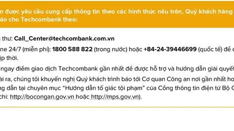 Bản tin khuyến cáo: Lừa đảo khách hàng thông qua mạo danh thương hiệu ngân hàng