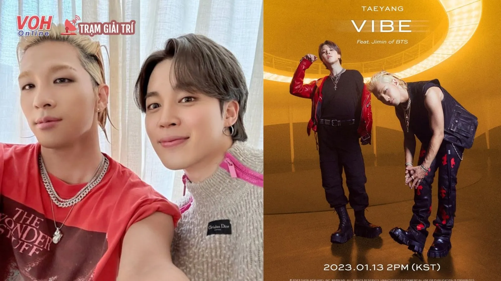 Taeyang và Jimin phát hành ca khúc VIBE, BLACKPINK và BTS đồng thoạt ủng hộ