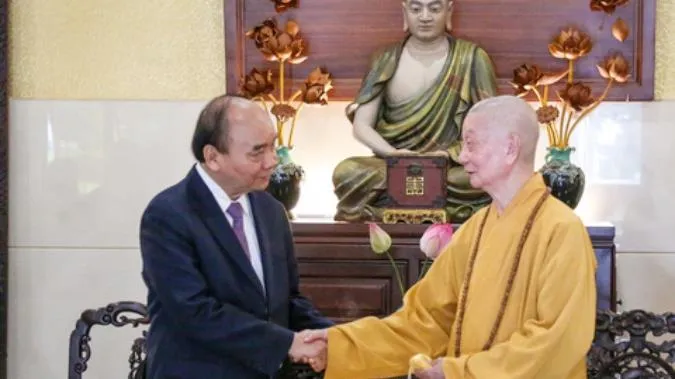Chủ tịch nước thăm, chúc Tết Giáo hội Phật giáo Việt Nam