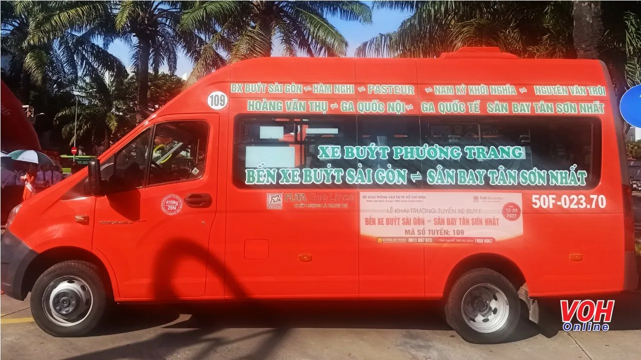TPHCM: Xe buýt 109 sẽ đưa đón khách tại sân bay Tân Sơn Nhất 24/24, suốt Tết Nguyên đán
