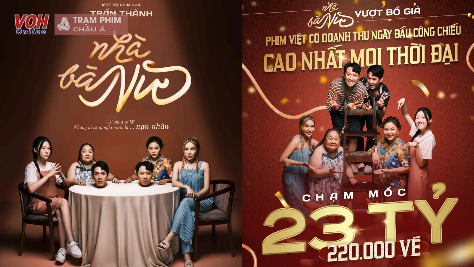 Nhà Bà Nữ vượt mặt Bố Già, lập kỷ lục mới trong ngày đầu công chiếu