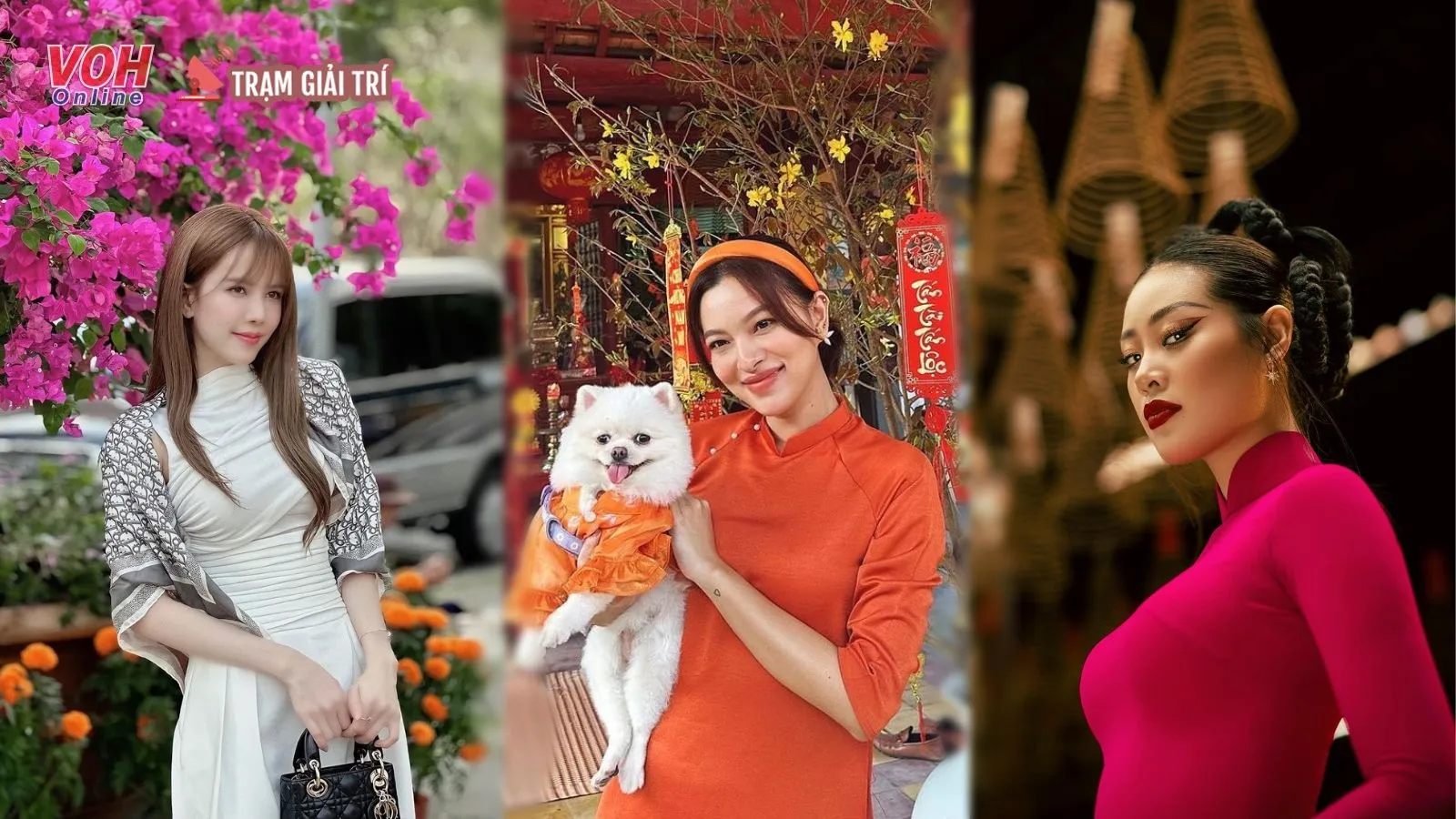 Sao Việt gây chú ý với thời trang đi lễ chùa đầu năm Quý Mão 2023
