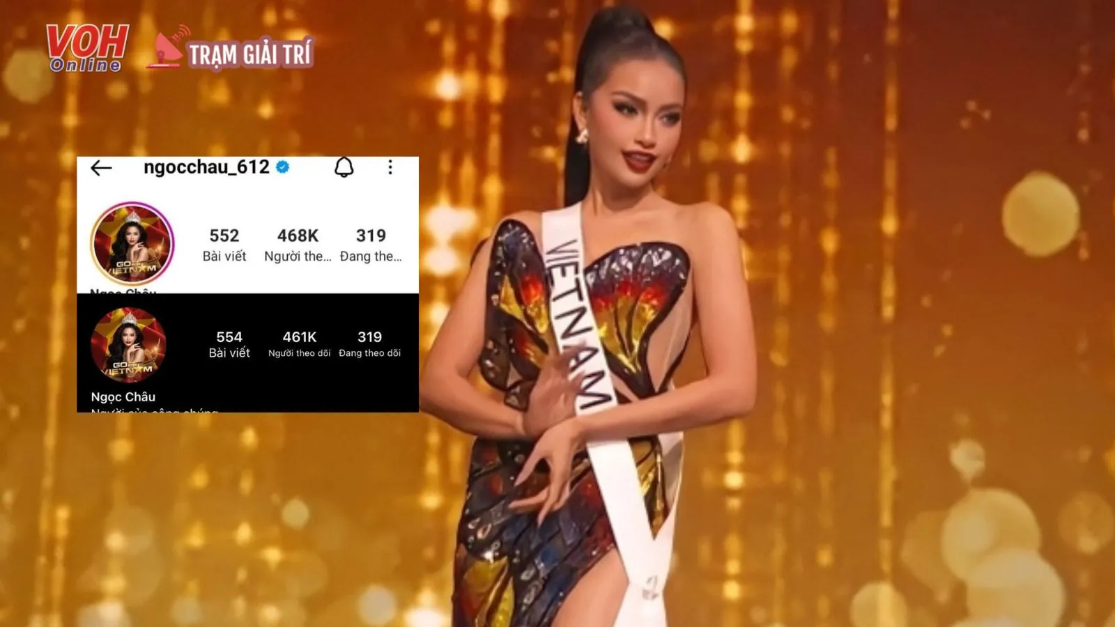 Hậu ồn ào khai gian học vấn, Instagram của Hoa hậu Ngọc Châu tụt chục nghàn follow