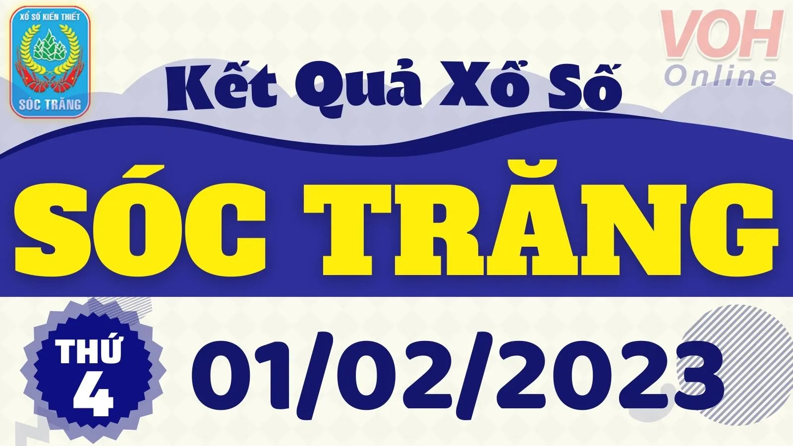 XSST 1/2 - Kết quả xổ số Sóc Trăng hôm nay thứ 4 ngày 1/2/2023