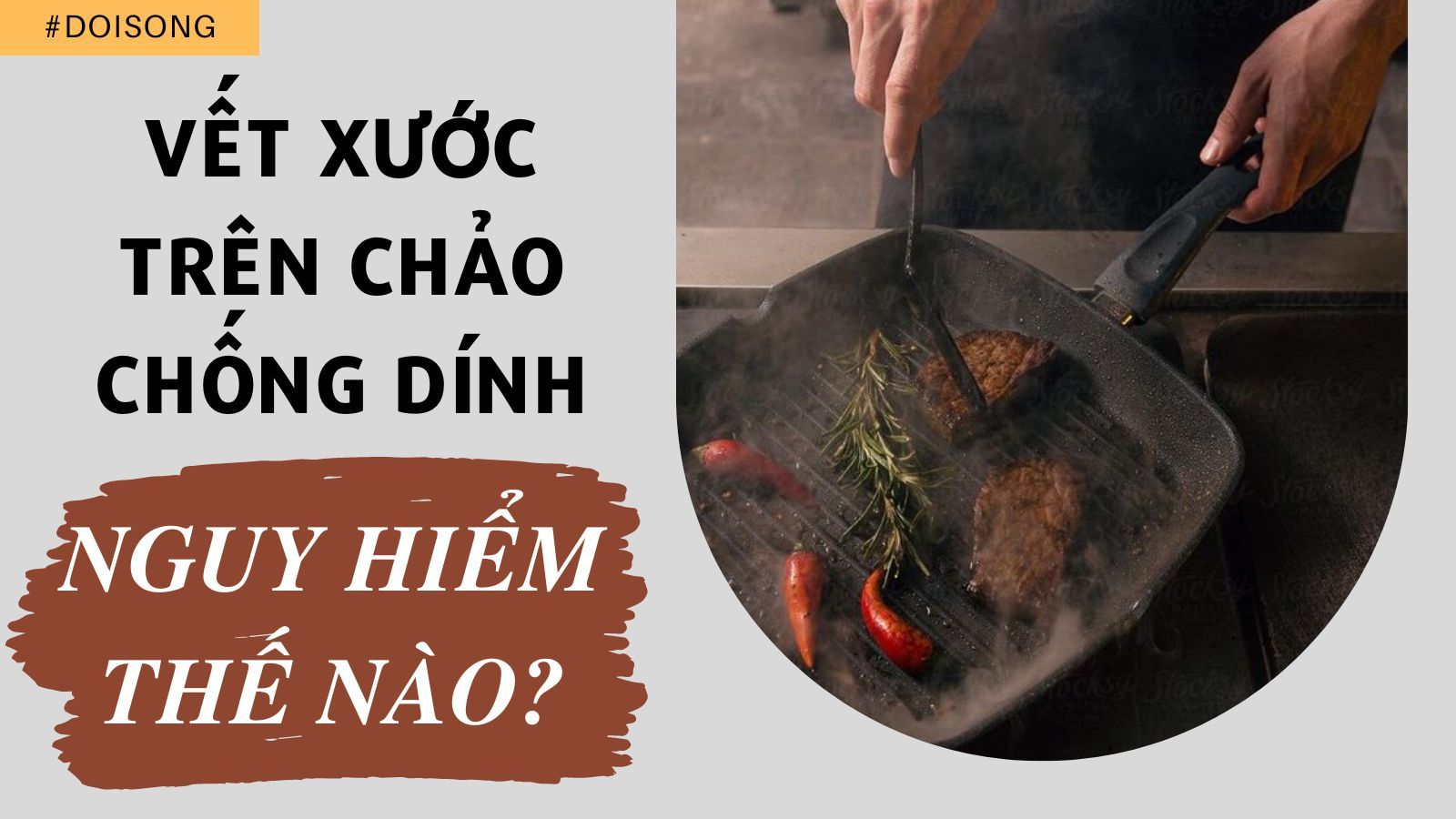Sự nguy hại của vết xước trên chảo chống dính