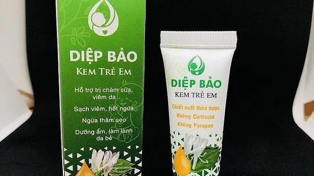 Kiểm tra sản phẩm Diệp Bảo kem bôi da trẻ em do nghi có hàm lượng chì cao