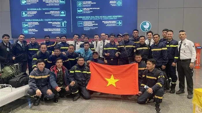 Chiều nay (19/2), Đoàn cứu nạn cứu hộ Bộ Công an Việt Nam tại Thổ Nhĩ Kỳ trở về nước