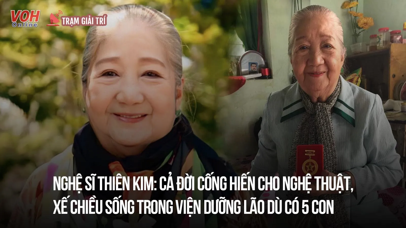 Nghệ sĩ Thiên Kim: Tuổi xế chiều ở viện dưỡng lão dù có 5 con, từng nhận phim cát-xê chỉ 500 nghìn