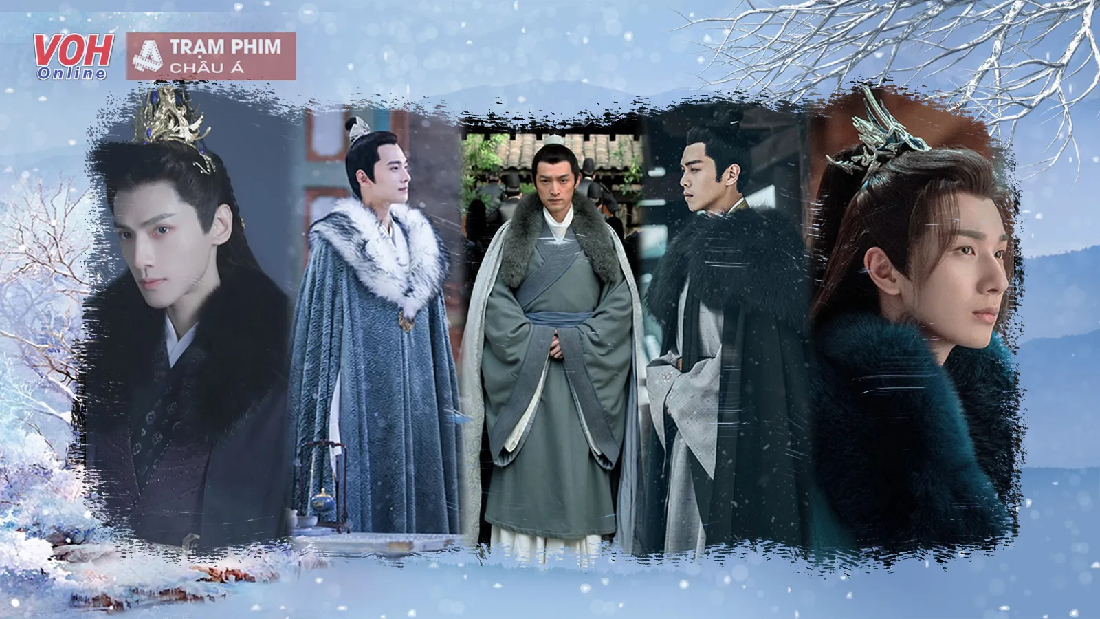 Lý Hoành Nghị và dàn mỹ nam cổ trang đẹp hút mắt khi diện áo choàng lông