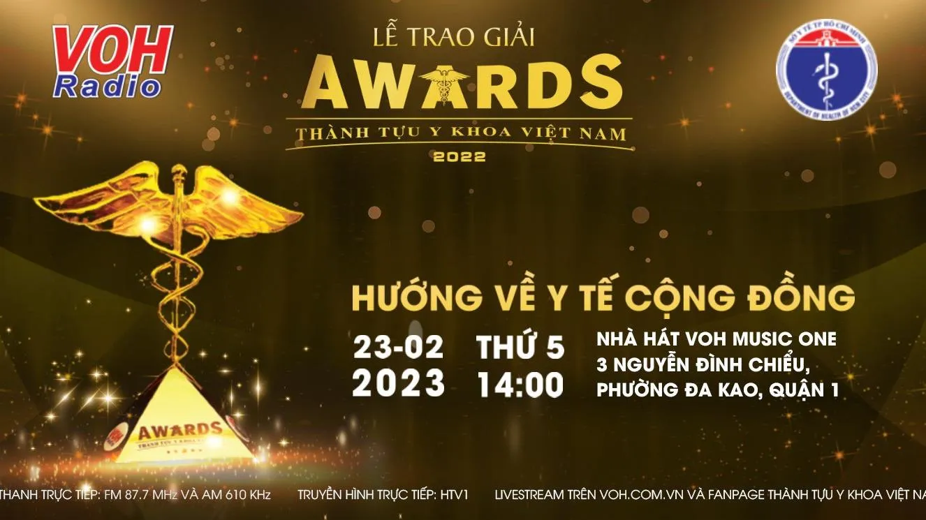 [Trực tiếp] Lễ trao giải Thành Tựu Y Khoa Việt Nam 2022