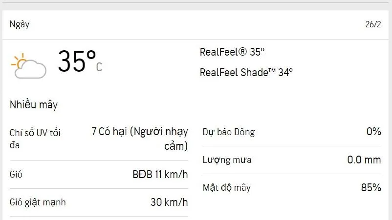Dự báo thời tiết TPHCM hôm nay 26/2 và ngày mai 27/2/2023: trời dịu nắng, buổi chiều tăng nhiệt