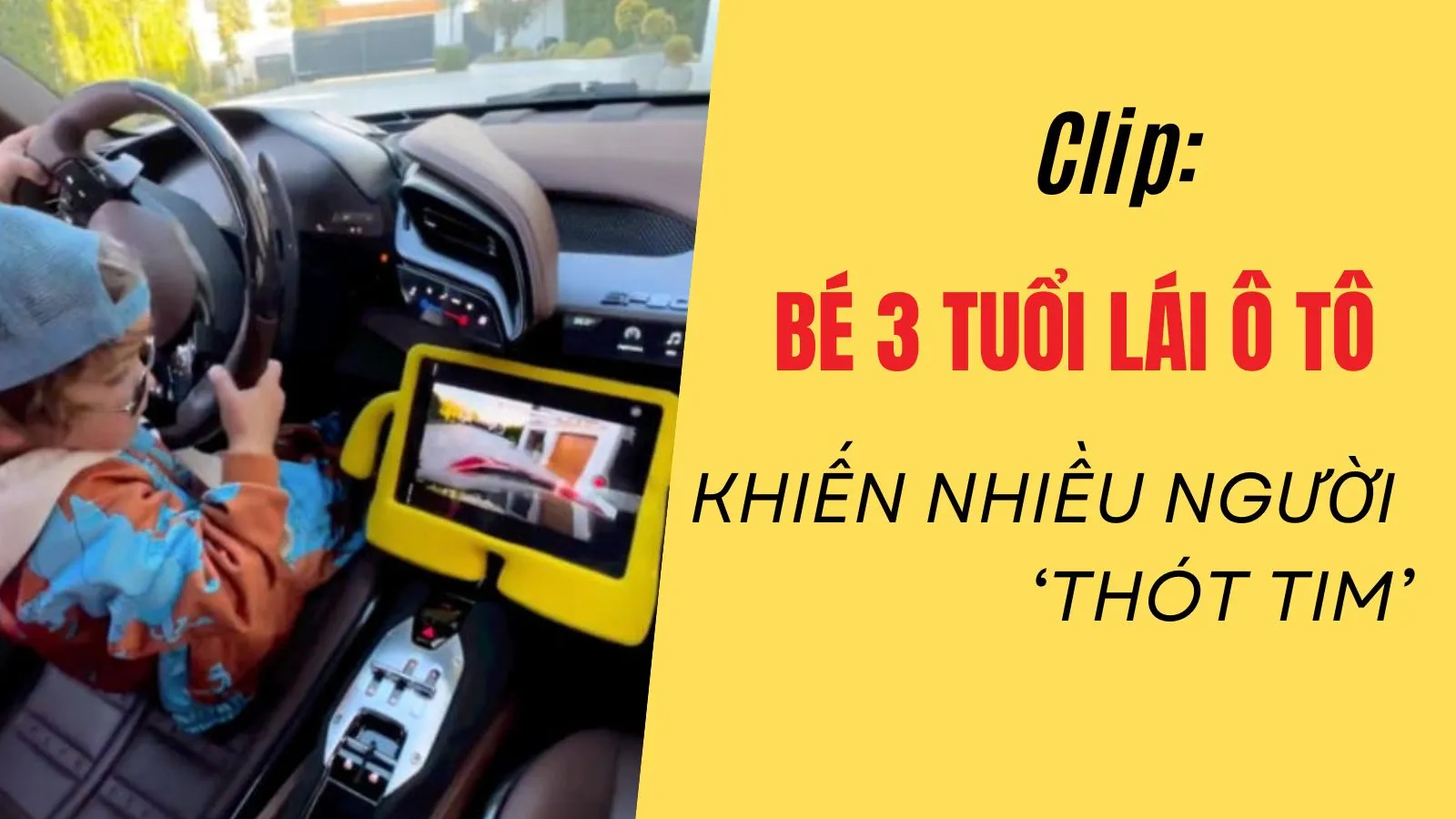 Clip: Cậu bé 3 tuổi lái siêu xe Ferrari khiến nhiều người ‘thót tim’