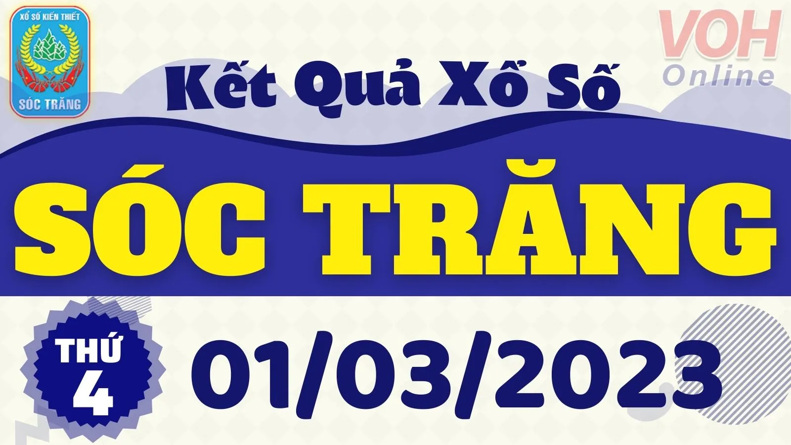 XSST 1/3 - Kết quả xổ số Sóc Trăng hôm nay thứ 4 ngày 1/3/2023
