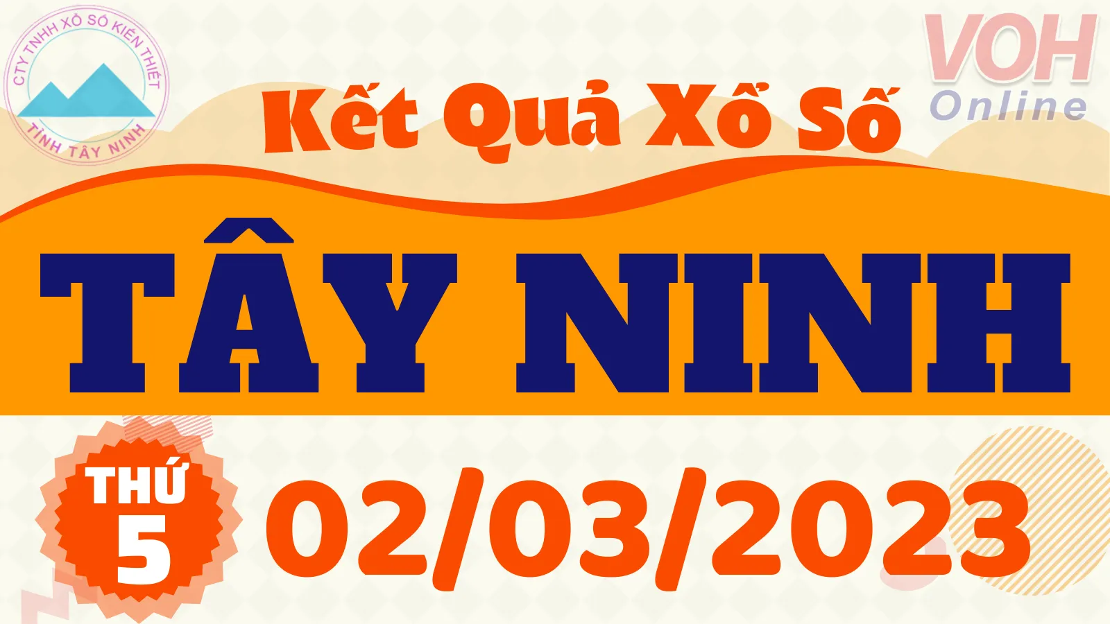 XSTN 2/3 - Kết quả xổ số Tây Ninh hôm nay thứ 5 ngày 2/3/2023