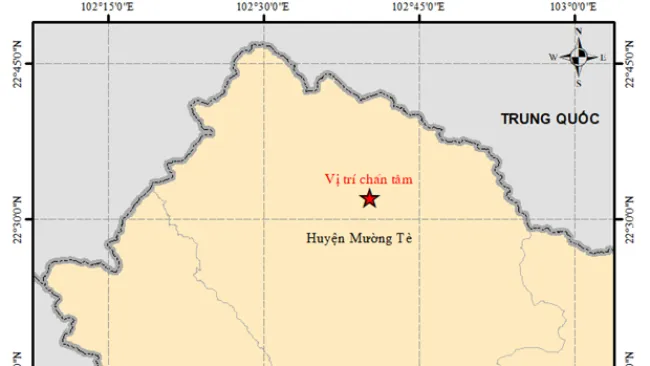 Động đất mạnh 4,4 độ ở Lai Châu