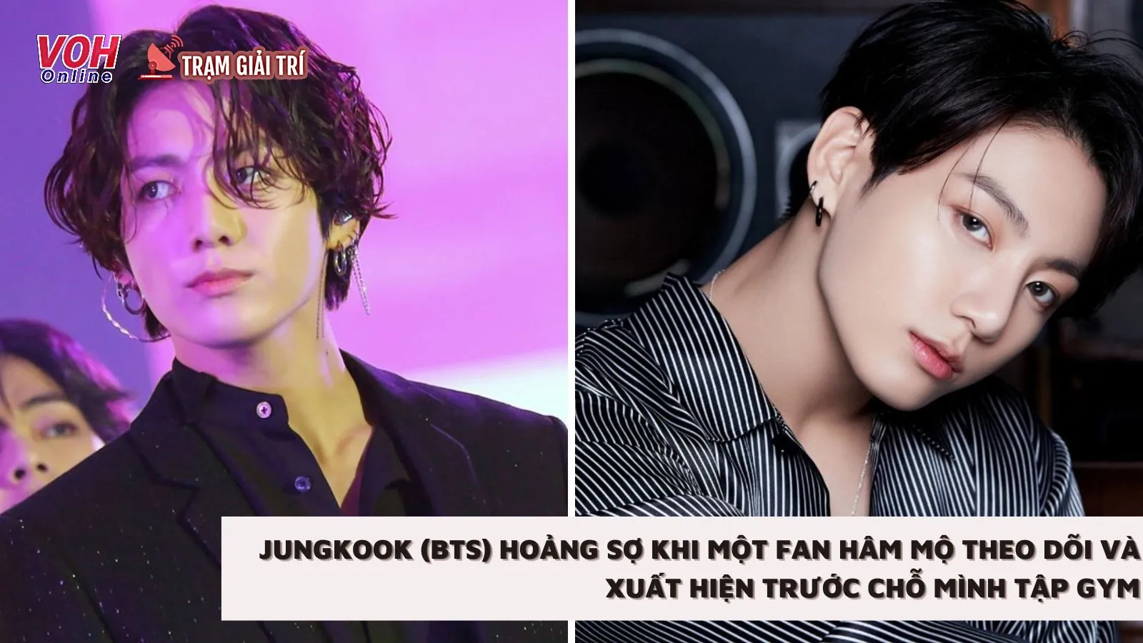 Jungkook (BTS) hoảng sợ khi một fan hâm mộ theo dõi và xuất hiện trước chỗ mình tập gym