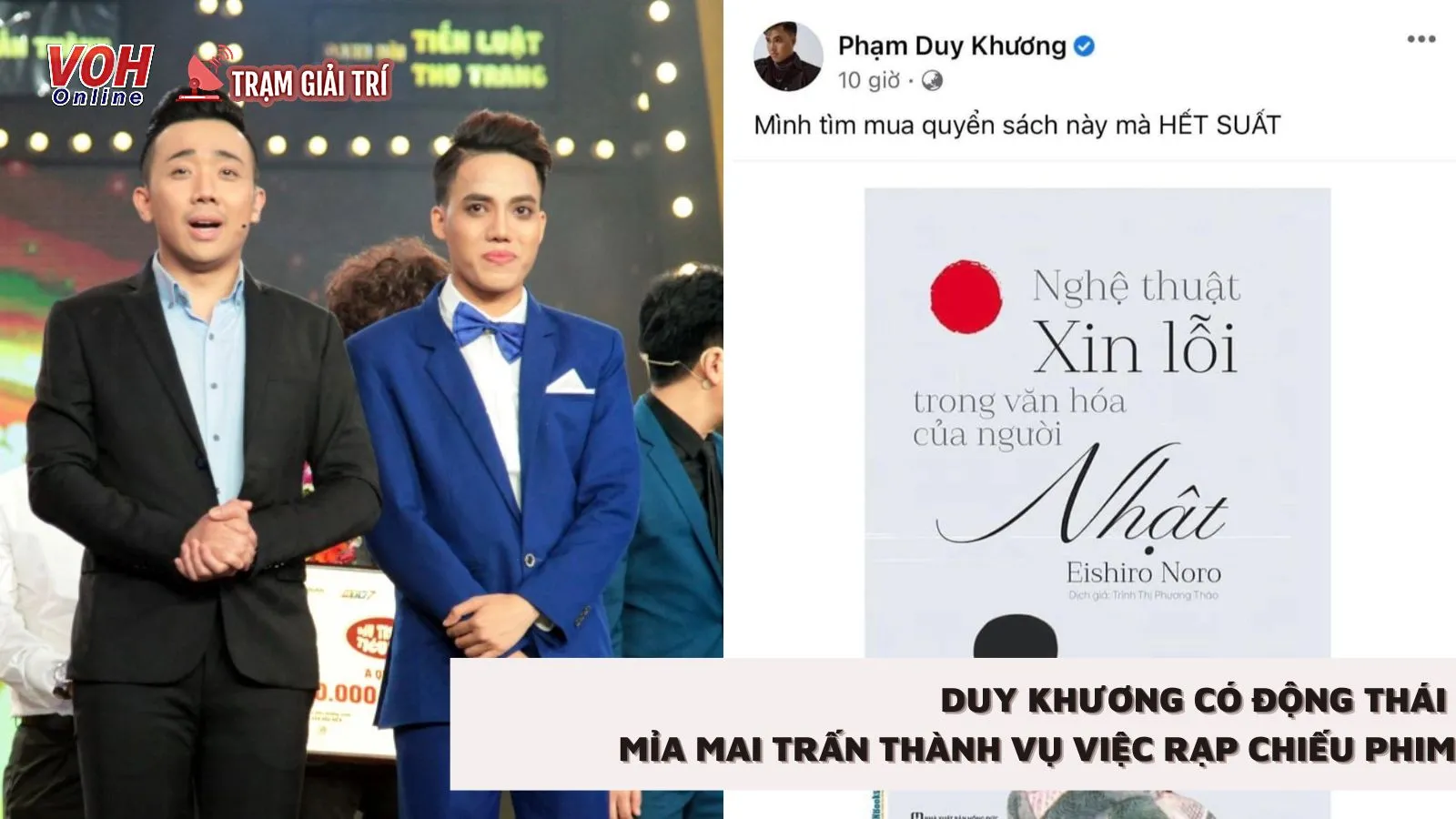 Duy Khương có động thái mỉa mai Trấn Thành vụ việc rạp chiếu phim