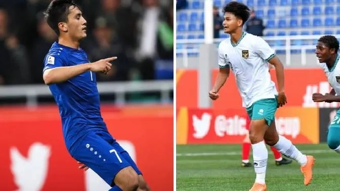 U20 châu Á 2023: Uzbekistan và Indonesia có chiến thắng nhọc