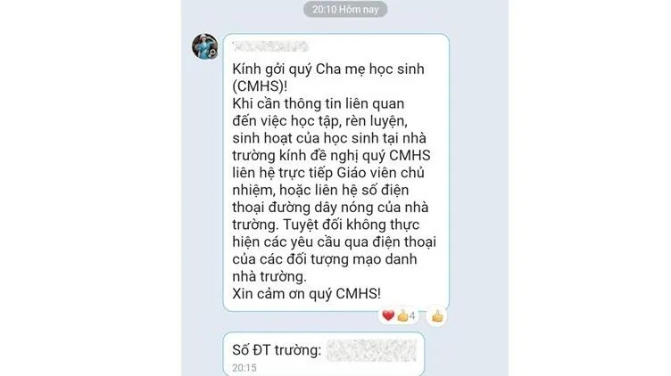 TPHCM: Sở Giáo dục và Đào tạo yêu cầu các trường công khai đường dây nóng để chống lừa đảo