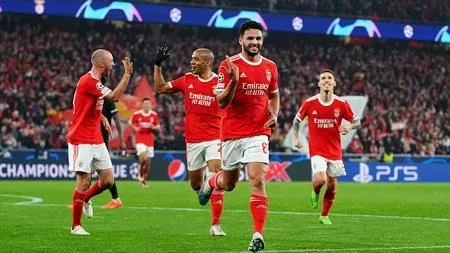 Benfica hủy diệt Club Brugge thẳng tiến vào tứ kết Cúp C1