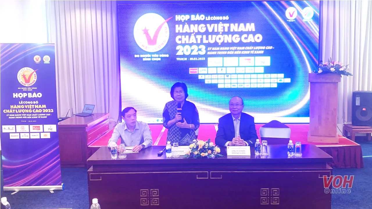 Công bố danh sách Hàng Việt Nam chất lượng cao 2023 vào ngày 14/3