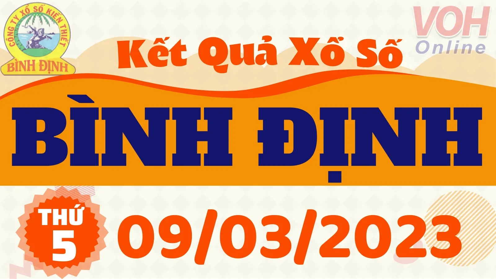XSBDI 9/3 - Kết quả xổ số Bình Định hôm nay thứ 5 ngày 9/3/2023