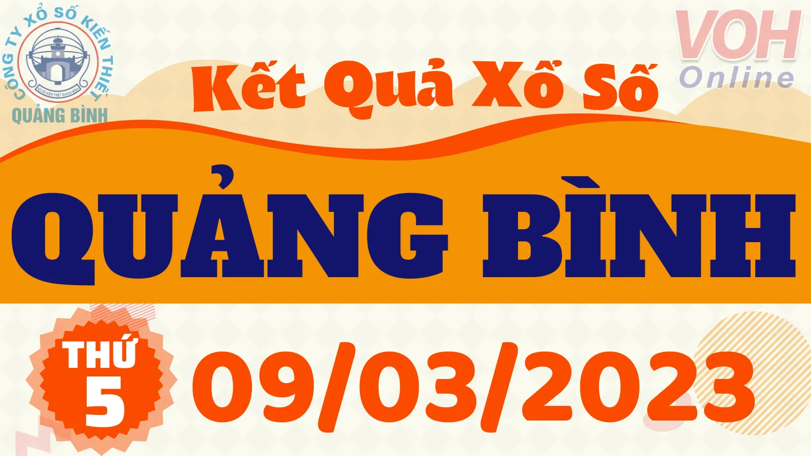 XSQB 9/3 - Kết quả xổ số Quảng Bình hôm nay thứ 5 ngày 9/3/2023