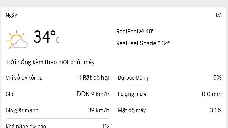 Dự báo thời tiết TPHCM hôm nay 11/3 và ngày mai 12/3/2023: buổi sáng nắng sớm, chiều có mây