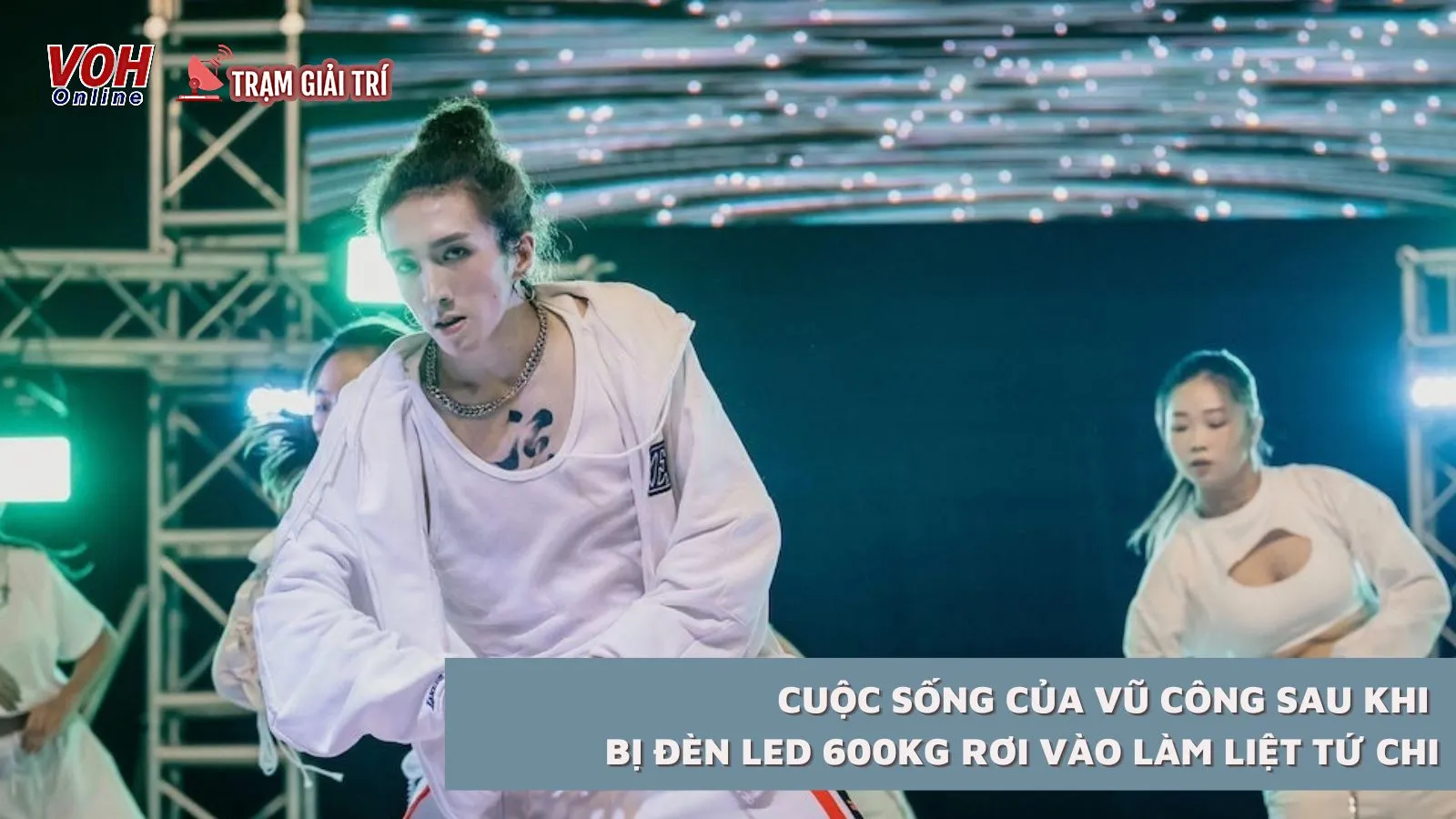 Cuộc sống của vũ công sau khi bị đèn led 600kg rơi vào làm liệt tứ chi