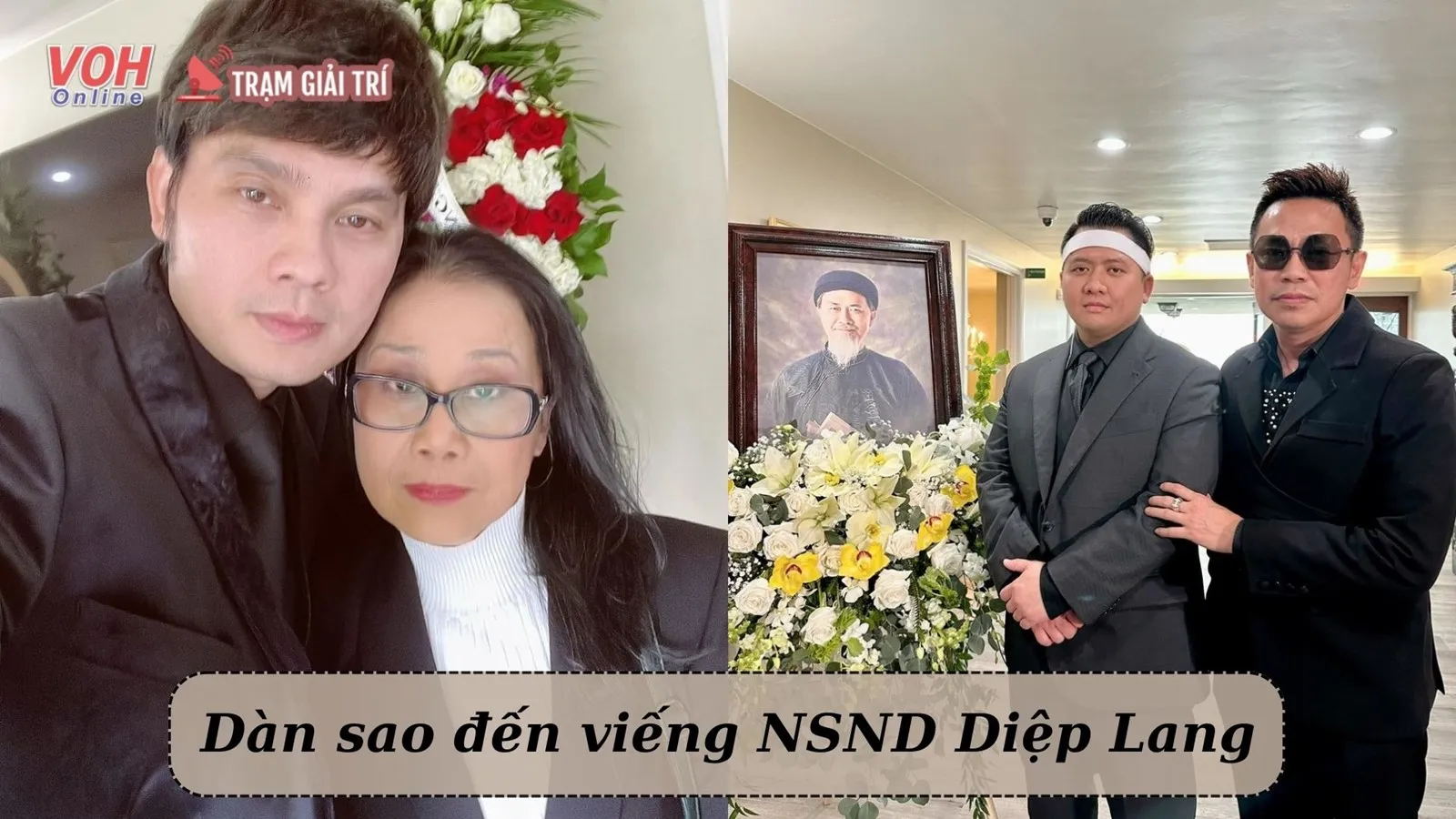 NS Tài Linh, Kim Tiểu Long cùng dàn sao Việt đến viếng đám tang NSND Diệp Lang tại Mỹ