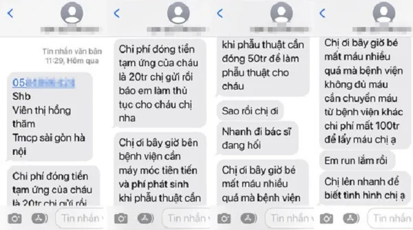 TPHCM: 14 phụ huynh bị lừa đảo 825 triệu đồng vì thủ đoạn con bị chấn thương phải mổ gấp