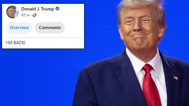 Donald Trump quay trở lại Facebook sau hơn 2 năm bị cấm