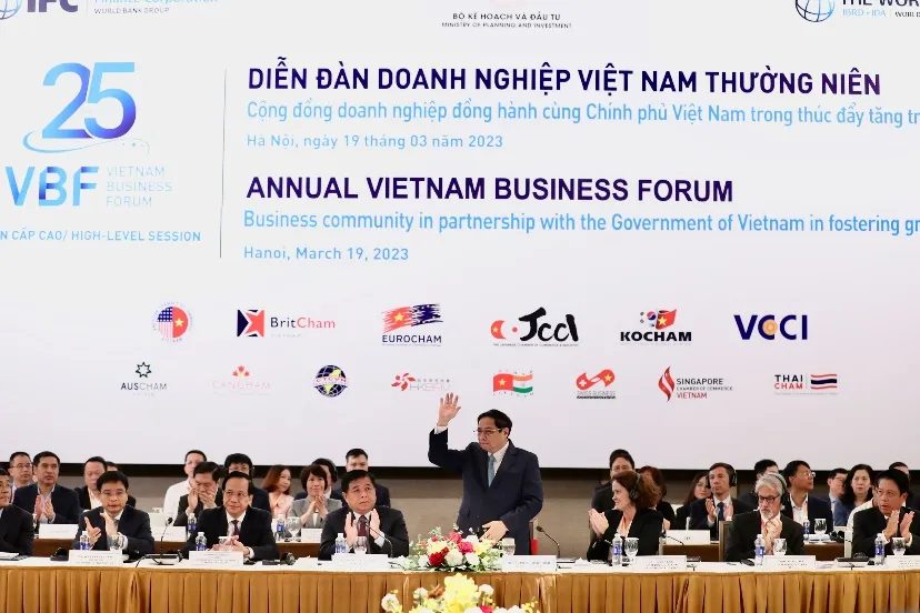 Thủ tướng Phạm Minh Chính dự Diễn đàn Doanh nghiệp Việt Nam - Thời sự 17g00 19/3/2023