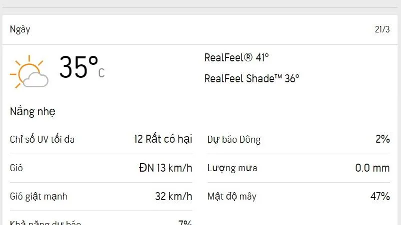 Dự báo thời tiết TPHCM hôm nay 21/3 và ngày mai 22/3/2023: lượng UV cực đại lúc giữa trưa