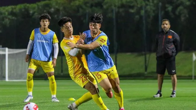 U23 Việt Nam tập lúc 2 giờ sáng, lập nhóm đội trưởng tại Doha Cup