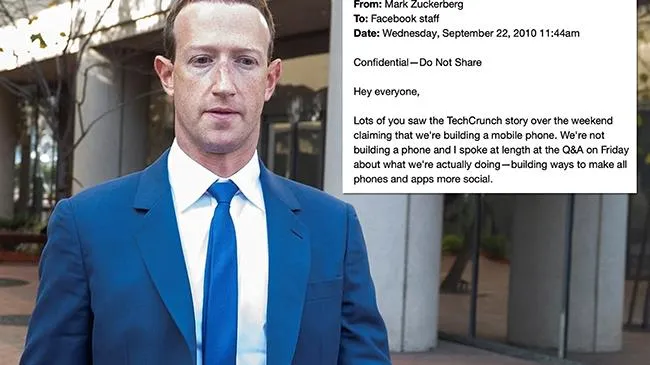 Tiết lộ email mật của Mark Zuckerberg gửi nhân viên: “Xin hãy từ chức”