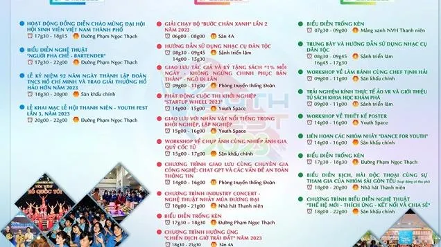 Lễ hội Thanh Niên - Youth Fest 2023 có những hoạt động gì?