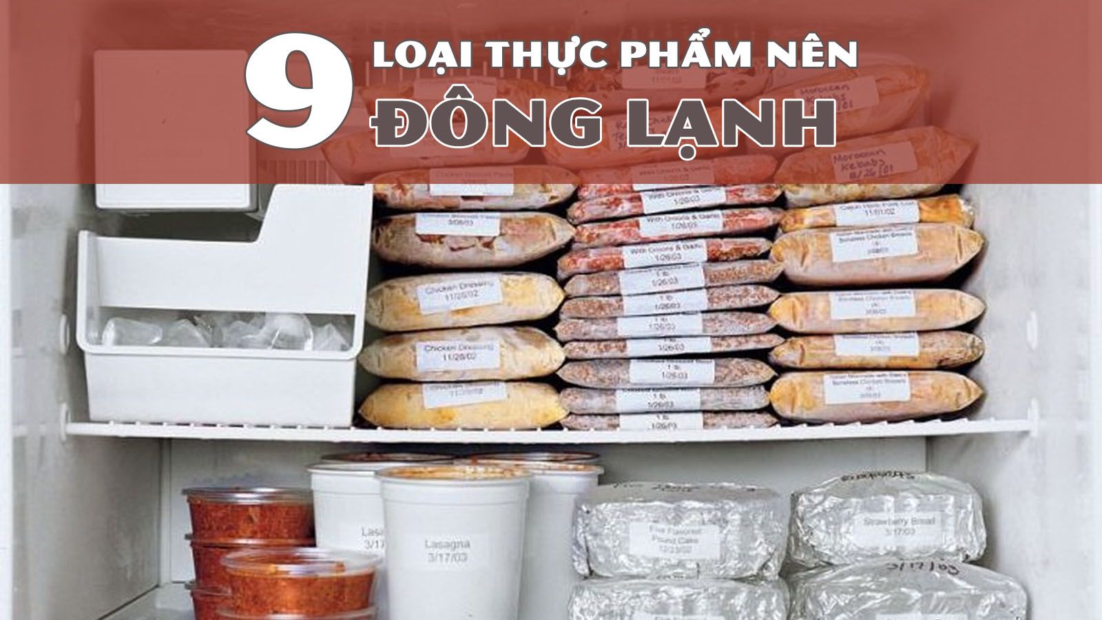 Những loại thực phẩm nào nên trữ trong tủ đá?