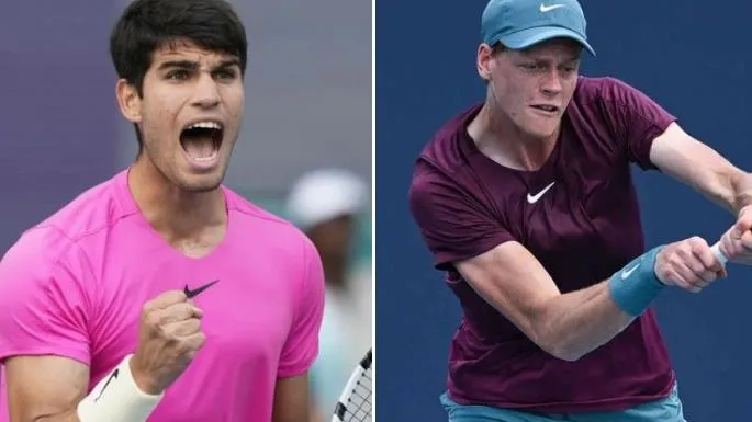 Miami Open: Alcaraz vào bán kết đấu Sinner | Medvedev hạ hiện tượng