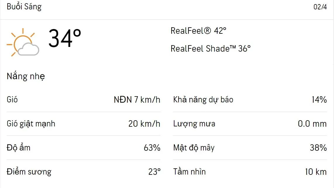 Dự báo thời tiết TPHCM hôm nay 1/4 và ngày mai 2/4/2023: Trời nắng không mưa