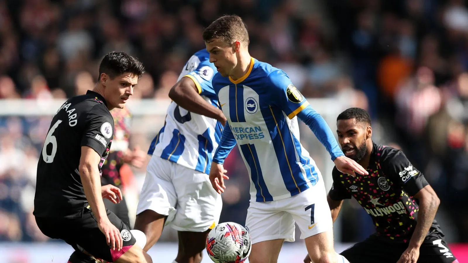 Brighton và Brentford rượt đuổi 6 bàn mãn nhãn