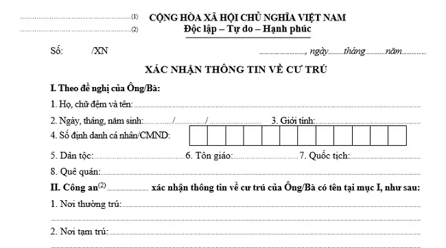 Đề xuất được xin cấp giấy xác nhận cư trú ở mọi điểm trên cả nước