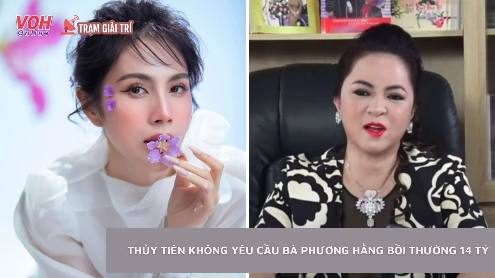 Thủy Tiên không hề yêu cầu bà Phương Hằng bồi thường 14 tỷ