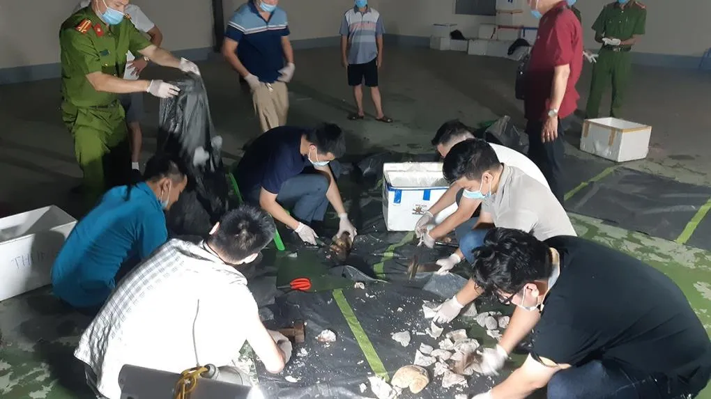 3 người Đài Loan giấu gần 480 kg ma túy trong môtơ điện và bao tử heo